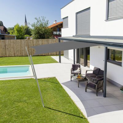 Windhager Sonnensegel Cannes anthrazit 3 x 3 m Windhager Sonnensegel Cannes anthrazit 3 x 3 m