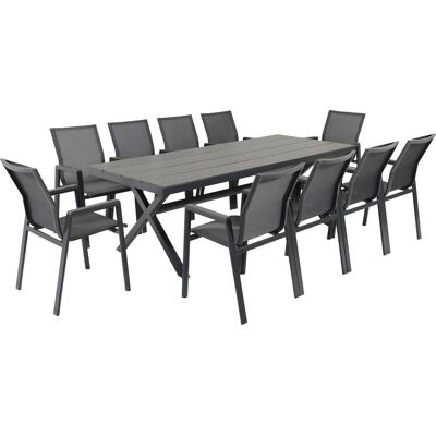 Primaster Garten-Essgruppe Turin 10 Personen Aluminium anthrazit Primaster Garten-Essgruppe Turin 10 Personen Aluminium anthrazit