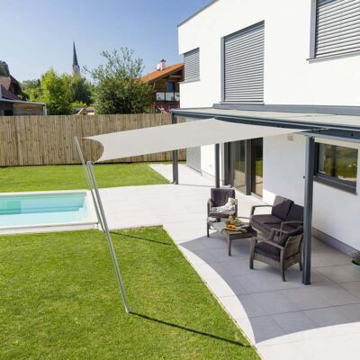 Windhager Sonnensegel Cannes cream 3 x 3 m Windhager Sonnensegel Cannes cream 3 x 3 m