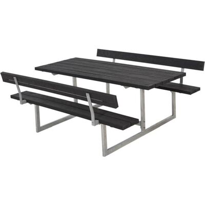 Plus Kombimöbel Basic 177 x 184 x 72 cm, 2 Rückenlehnen, Kunststoff schwarz Plus Kombimöbel Basic 177 x 184 x 72 cm, 2 Rückenlehnen, Kunststoff schwarz