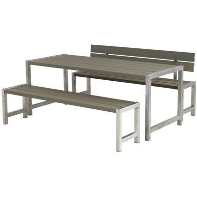 Plus Gartentisch-Set - Wetterfest, FSC-Holz, Für 6 Personen Plus Gartentisch-Set - Wetterfest, FSC-Holz, Für 6 Personen