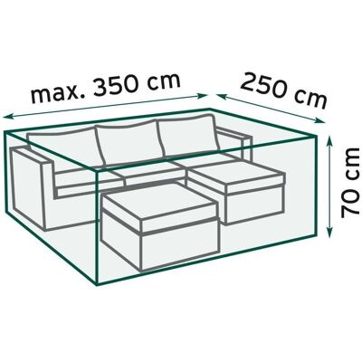 Primaster Schutzhülle Exclusive Lounge-Sets, 350 x 250 x 70 cm Primaster Schutzhülle Exclusive Lounge-Sets, 350 x 250 x 70 cm
