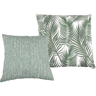 GO-DE Kissenset Nadine grün 38x38 cm / 40x40 cm GO-DE Kissenset Nadine grün 38x38 cm / 40x40 cm
