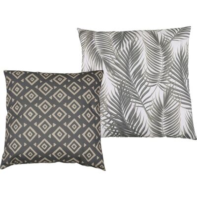 GO-DE Kissenset Nadine anthrazit 38x38 cm / 40x40 cm GO-DE Kissenset Nadine anthrazit 38x38 cm / 40x40 cm