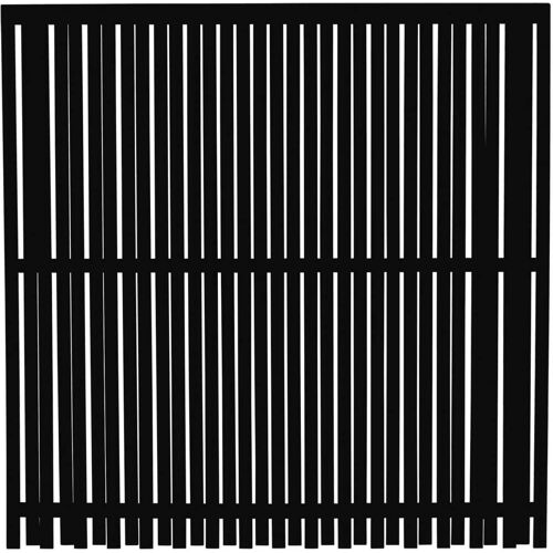 Plus Zaun Nagano 180 x 180 cm RAL 9005 Schwarz