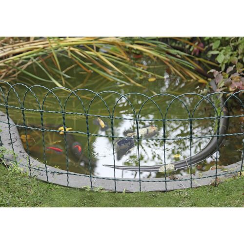 Floraworld Knotengeflecht-Zaun 10 m x 40 cm moosgrün