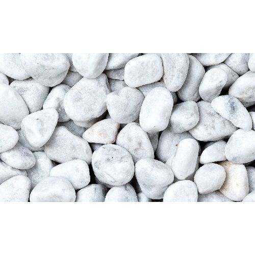 Bellamoli Granulati Kies Bianco Carrara 25 - 40 mm weiß 25 kg