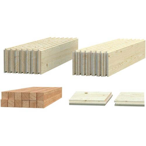 Palmako Fussboden für Gartenhaus Lydia 450 x 330 cm und 728 x 330 cm naturbelassen