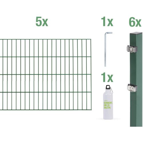 Alberts Komplettset Doppelstabmatten 10 m 80 cm 6/5/6 grün
