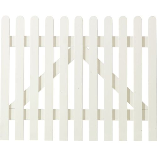 Plus Vorgartentor Retro 100 x 80 cm weiß