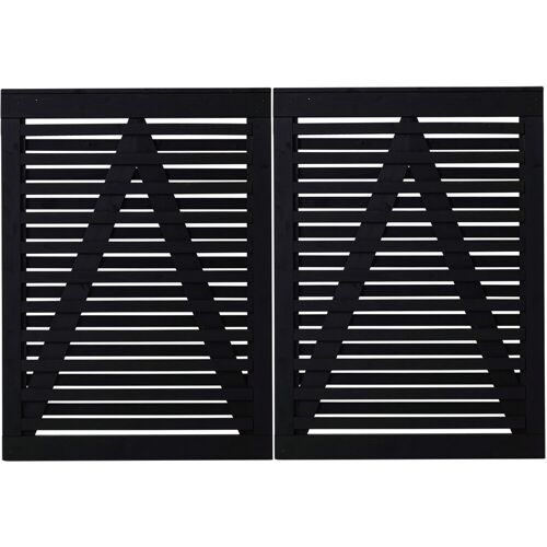 Plus Doppeltor Osaka 200 x 136 cm RAL 9005 Schwarz