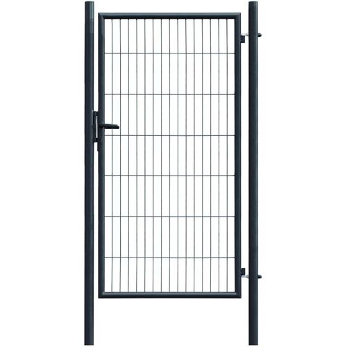 Floraworld Gartentor Classic inkl. 2 Pfosten 100 x 175 cm anthrazit