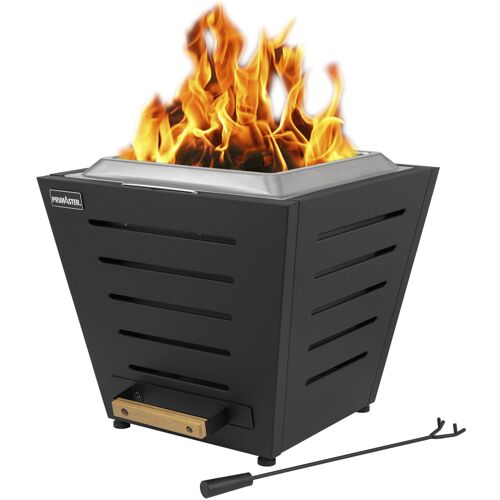 Primaster Feuerstelle Linden raucharm 51 x 51 cm schwarz