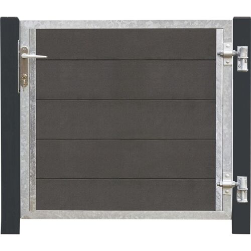 Plus WPC Tor Futura Rechts 115 x 91 cm inkl. Pfosten