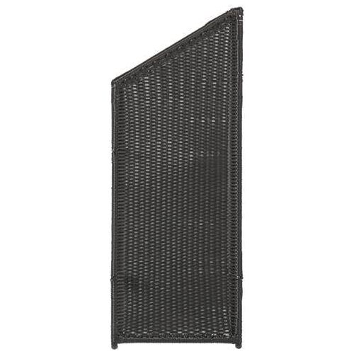 Plus Schrägelement Trend 55 x 140/110 cm schwarz Polyrattan
