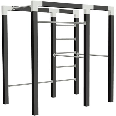 Plus Outdoor Fitness Modell 2 138 x 220 x 210 cm schwarz Plus Outdoor Fitness Modell 2 138 x 220 x 210 cm schwarz