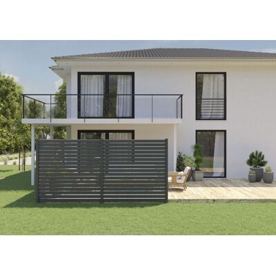 Ambiente Alu-Zaun Rhombus 90 MIDI B x H: 180 cm x 120 cm 22 mm stark Ambiente Alu-Zaun Rhombus 90 MIDI B x H: 180 cm x 120 cm 22 mm stark