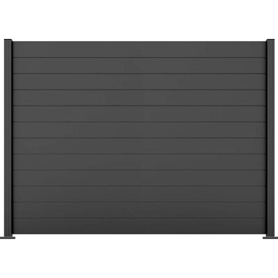 Ambiente Alu-Zaun Grundset Paneel 150 anthrazit 187 x 244,2 cm Ambiente Alu-Zaun Grundset Paneel 150 anthrazit 187 x 244,2 cm