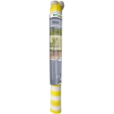 Windhager Balkonsichtschutz Ibiza 0,9 x 5 m gelb/weiß Windhager Balkonsichtschutz Ibiza 0,9 x 5 m gelb/weiß