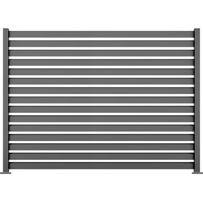 Ambiente Alu-Zaun Grundset Rhombus MAXI 187 x 244,2 cm grau Ambiente Alu-Zaun Grundset Rhombus MAXI 187 x 244,2 cm grau