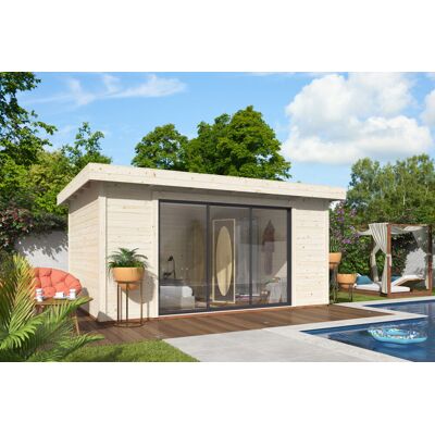 Palmako Gartenhaus Lydia 450 x 330 cm mit Schiebetüren naturbelassen Palmako Gartenhaus Lydia 450 x 330 cm mit Schiebetüren naturbelassen