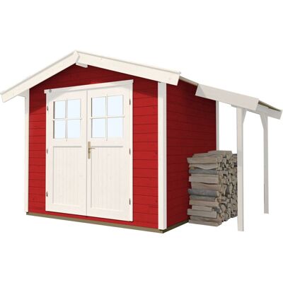 Weka Gartenhaus Zoey 296 x 205 cm schwedenrot mit Fußboden Weka Gartenhaus Zoey 296 x 205 cm schwedenrot mit Fußboden