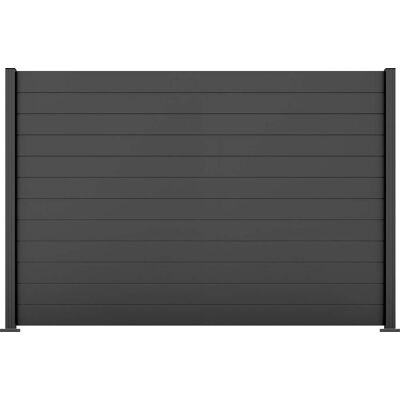 Ambiente Alu-Zaun Grundset Paneel 150 anthrazit 187 x 274,2 cm Ambiente Alu-Zaun Grundset Paneel 150 anthrazit 187 x 274,2 cm