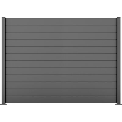 Ambiente Alu-Zaun Grundset Paneel 150 grau 187 x 244,2 cm Ambiente Alu-Zaun Grundset Paneel 150 grau 187 x 244,2 cm