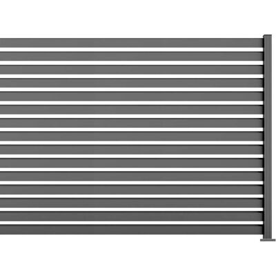 Ambiente Alu-Zaun Erweiterungsset Rhombus MAXI 187 x 244,2 cm grau Ambiente Alu-Zaun Erweiterungsset Rhombus MAXI 187 x 244,2 cm grau