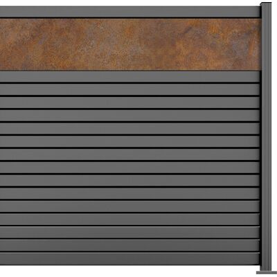 Ambiente Alu-Zaun Erweiterungsset Rhombus MINI 187 x 184,2 cm grau Ambiente Alu-Zaun Erweiterungsset Rhombus MINI 187 x 184,2 cm grau