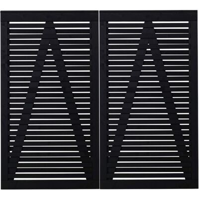 Plus Doppeltor Osaka 200 x 180cm RAL 9005 Schwarz Plus Doppeltor Osaka 200 x 180cm RAL 9005 Schwarz