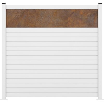 Ambiente Alu-Zaun Grundset Rhombus MINI 187 x 184,2 cm weiß Ambiente Alu-Zaun Grundset Rhombus MINI 187 x 184,2 cm weiß