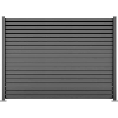 Ambiente Alu-Zaun Grundset Rhombus MINI 187 x 244,2 cm grau Ambiente Alu-Zaun Grundset Rhombus MINI 187 x 244,2 cm grau