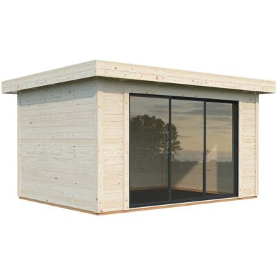 Palmako Lydia 385 x 291 cm - Schiebetüren - naturbelassen - Gartenhaus Palmako Lydia 385 x 291 cm - Schiebetüren - naturbelassen - Gartenhaus