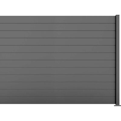 Ambiente Alu-Zaun Erweiterungsset Paneel 150 grau 187 x 244,2 cm Ambiente Alu-Zaun Erweiterungsset Paneel 150 grau 187 x 244,2 cm