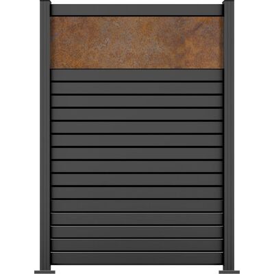 Ambiente Alu-Zaun Grundset Rhombus MINI 187 x 124,2 cm anthrazit Ambiente Alu-Zaun Grundset Rhombus MINI 187 x 124,2 cm anthrazit