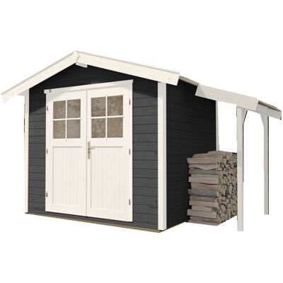Weka Gartenhaus Zoey 296 x 205 cm anthrazit mit Fußboden Weka Gartenhaus Zoey 296 x 205 cm anthrazit mit Fußboden