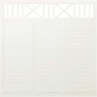 Plus Zaun Nostalgie 180 x 180 cm RAL 9010 Weiß Plus Zaun Nostalgie 180 x 180 cm RAL 9010 Weiß
