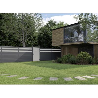 Ambiente Alu-Zaun Paneel 150 + ESG 8 mm 120 cm x 180 cm 22 mm stark Ambiente Alu-Zaun Paneel 150 + ESG 8 mm 120 cm x 180 cm 22 mm stark