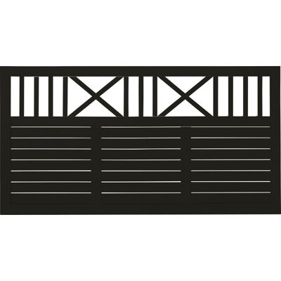 Plus Zaun Nostalgie 180 x 95 cm RAL 9005 Schwarz Plus Zaun Nostalgie 180 x 95 cm RAL 9005 Schwarz