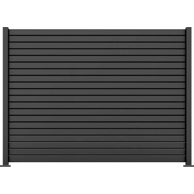 Ambiente Alu-Zaun Grundset Rhombus MINI 187 x 244,2 cm anthrazit Ambiente Alu-Zaun Grundset Rhombus MINI 187 x 244,2 cm anthrazit