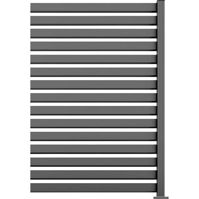 Ambiente Alu-Zaun Erweiterungsset Rhombus MAXI 187 x 124.2 cm grau Ambiente Alu-Zaun Erweiterungsset Rhombus MAXI 187 x 124.2 cm grau