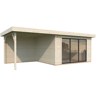 Palmako Gartenhaus Lydia 663 x 291 cm mit Schiebetüren naturbelassen Palmako Gartenhaus Lydia 663 x 291 cm mit Schiebetüren naturbelassen