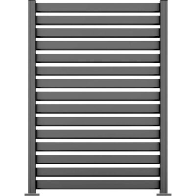 Ambiente Alu-Zaun Grundset Rhombus MAXI 187 x 124,2 cm grau Ambiente Alu-Zaun Grundset Rhombus MAXI 187 x 124,2 cm grau
