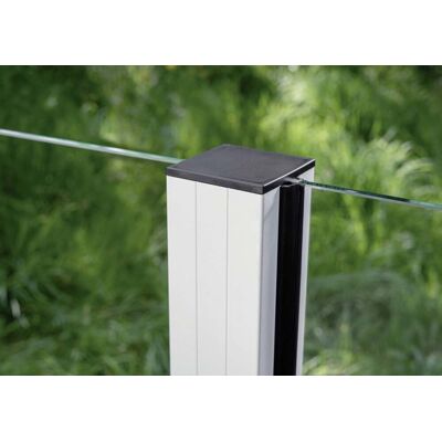 Ambiente Aluminium-Pfosten 127 cm, 68 x 68 mm, Verkehrsweiß Struktur 9016 Ambiente Aluminium-Pfosten 127 cm, 68 x 68 mm, Verkehrsweiß Struktur 9016
