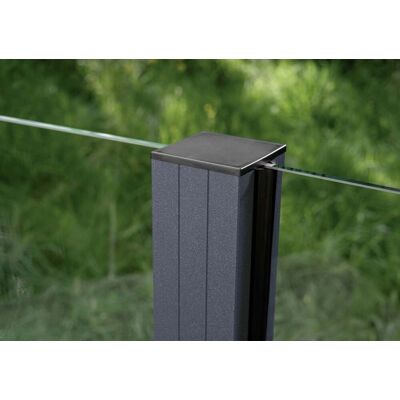 Ambiente Aluminium-Pfosten 187 cm, 68 x 68 mm, Anthrazit Struktur 7016 Ambiente Aluminium-Pfosten 187 cm, 68 x 68 mm, Anthrazit Struktur 7016