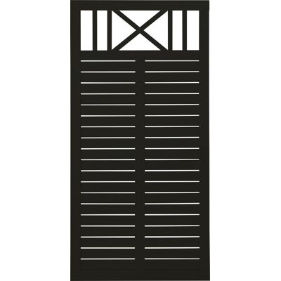 Plus Zaun Nostalgi 90 x 180 cm RAL 9005 Schwarz Plus Zaun Nostalgi 90 x 180 cm RAL 9005 Schwarz