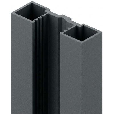 Ambiente Wandprofil Aluminium zum Anschrauben 127 cm anthrazit Ambiente Wandprofil Aluminium zum Anschrauben 127 cm anthrazit