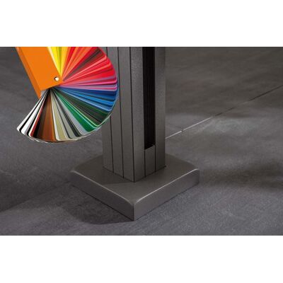 Ambiente Aluminium-Abdeckkappe 145 x 145 x 28 mm, RAL Wunschfarbe Ambiente Aluminium-Abdeckkappe 145 x 145 x 28 mm, RAL Wunschfarbe