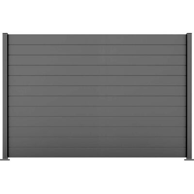 Ambiente Alu-Zaun Grundset Paneel 150 grau 187 x 274,2 cm Ambiente Alu-Zaun Grundset Paneel 150 grau 187 x 274,2 cm